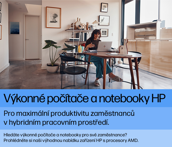 Výkonné počítače a notebooky HP s AMD