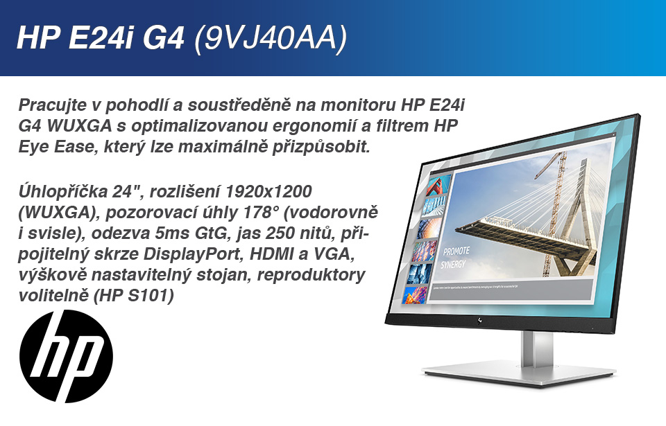 Monitor HP E24i G4 (9VJ40AA)